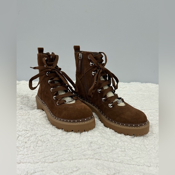 Steve Madden Women's Rainier Fashion Boot, Cognac Suede, Size 9.5M (BRAND NEW) - Picture 2 of 5